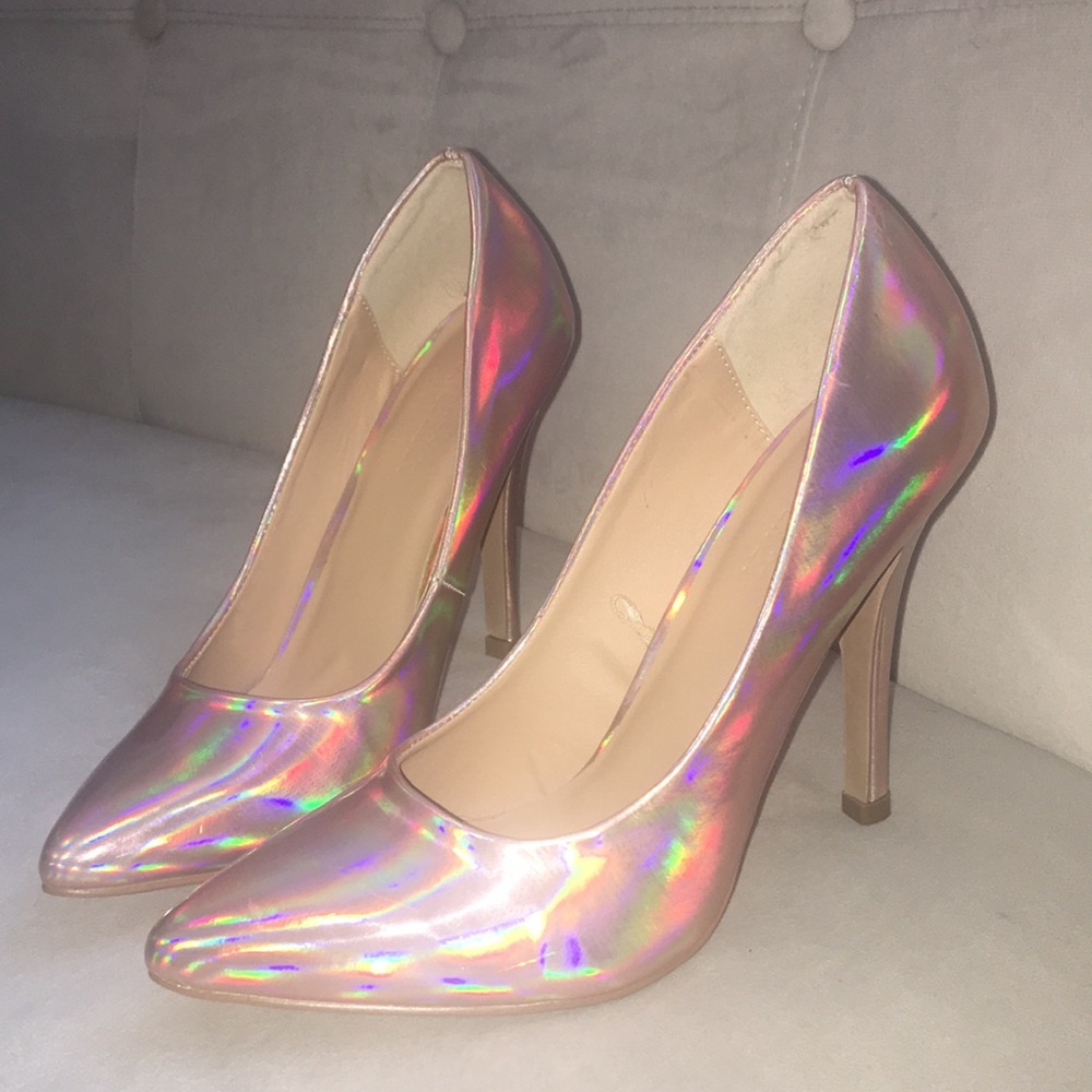 Pink Holographic Heels